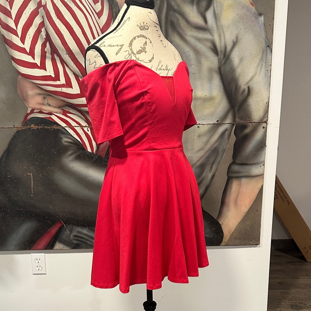 Guess Strapless Red Dress